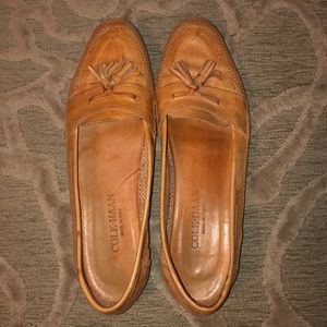 VINTAGE🇮🇹🌷COLE HAAN🌷🇮🇹Tan perforated leather